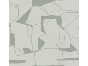Šedo-stříbrná geometrická vliesová tapeta na zeď, MD7111, Modern Metals, York Tapety Yara - York