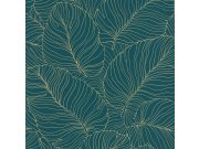 Zelená vliesová tapeta s listy A50902, Vavex 2025