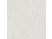 Bílá vliesová tapeta s květy A56401, Vavex 2024