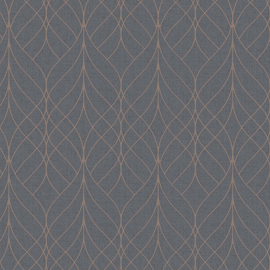 Černá geometrická vliesová tapeta na zeď, M41999D, Adéle, Ugépa - Vliesové tapety