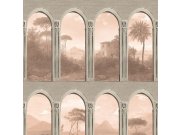 Šedá vliesová tapeta na zeď, Podloubí, M57003, Adéle, Ugépa