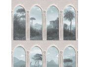 Šedá vliesová tapeta na zeď, Podloubí, M57001, Adéle, Ugépa