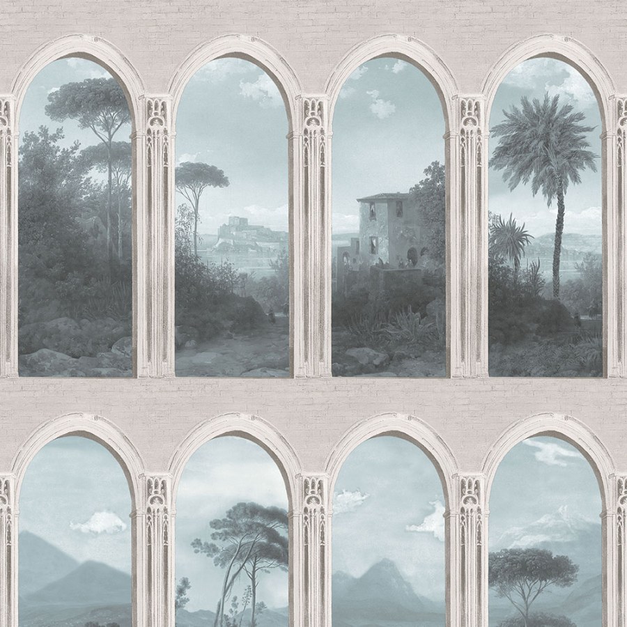 Šedá vliesová tapeta na zeď, Podloubí, M57001, Adéle, Ugépa - Vliesové tapety