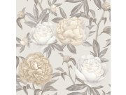 Béžová vliesová tapeta na zeď, Květy, M57307, Adéle, Ugépa