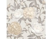 Béžová vliesová tapeta na zeď, Květy, M57397D, Adéle, Ugépa