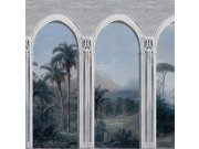 Šedá vliesová tapeta na zeď, Podloubí, M59299D, Adéle, Ugépa