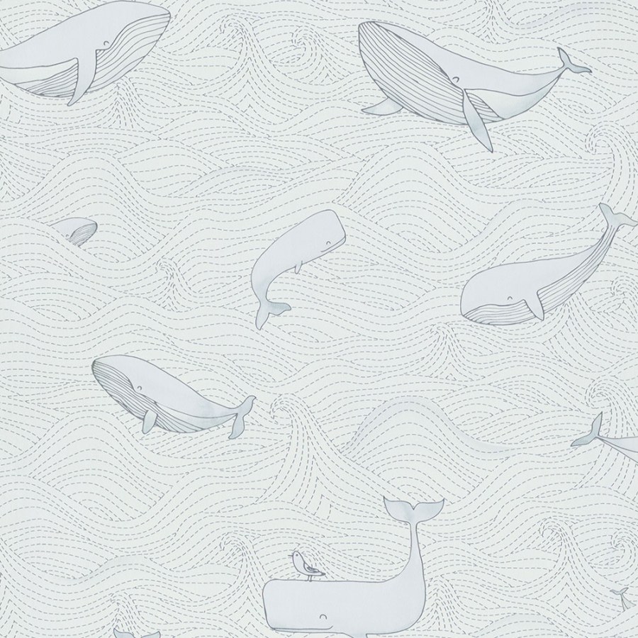 Tapety Yara - Tapety dle materiálu - Vliesové tapety - Šedá vliesová dětská tapeta s velrybami 220731, Doodleedo, BN Walls Šedá vliesová dětská tapeta s velrybami 220731, Doodleedo, BN Walls - Vliesové tapety