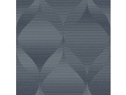 Geometrická vliesová tapeta na zeď modrá, AF24571, Affinity, Decoprint