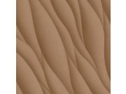 Strukturovaná vliesová tapeta v měděné barvě, vlnky, AF24530, Affinity, Decoprint