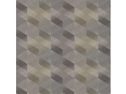 Geometrická vliesová tapeta na zeď šedá s béžovým žíháním, AF24584, Affinity, Decoprint