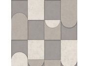 Geometrická vliesová tapeta na zeď, béžová, šedá, AF24550, Affinity, Decoprint