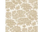 Krémově-zlatá vliesová tapeta se stromy, A63401, Ciara, Grandeco