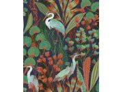 Vliesová tapeta s volavkami a listy, A63202 Ciara, Grandeco