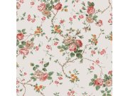 Bílá vliesová tapeta s květinovým vzorem, 121083, Laura Ashley 3