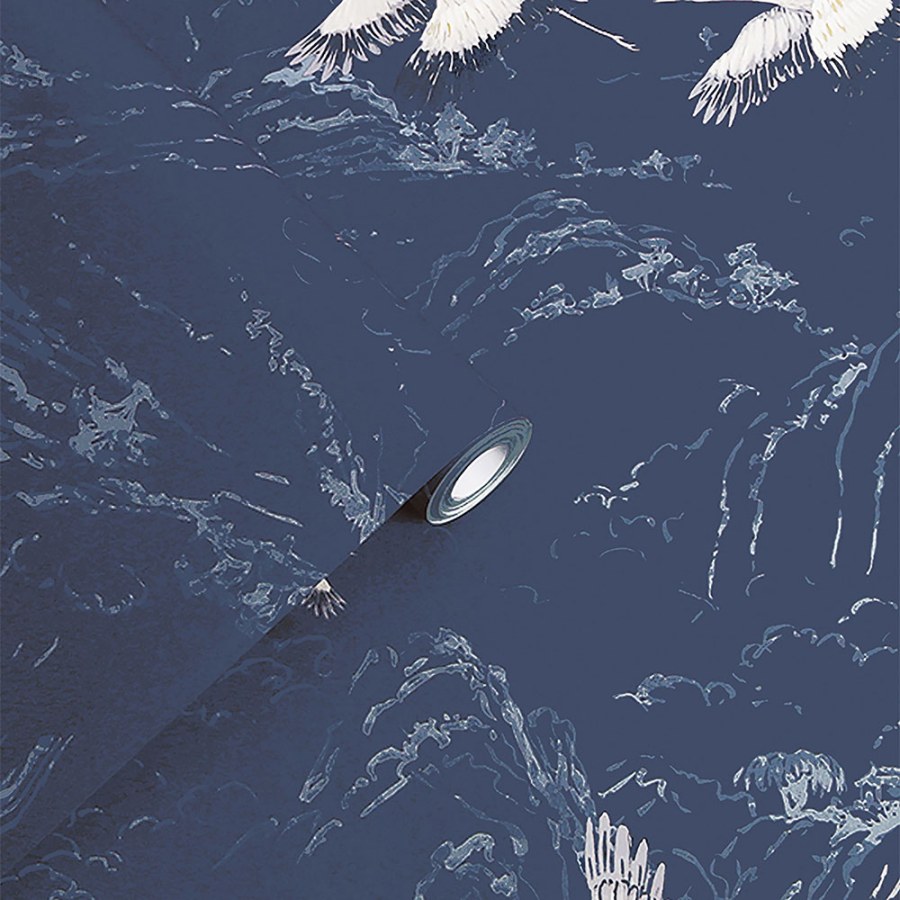 Vliesová tapeta s letícími ptáky, 114894, Laura Ashley 2, Graham & Brown - Vliesové tapety