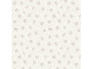 Bílo-šedá vliesová tapeta na zeď, písmena, abeceda, 119862, Laura Ashley 3