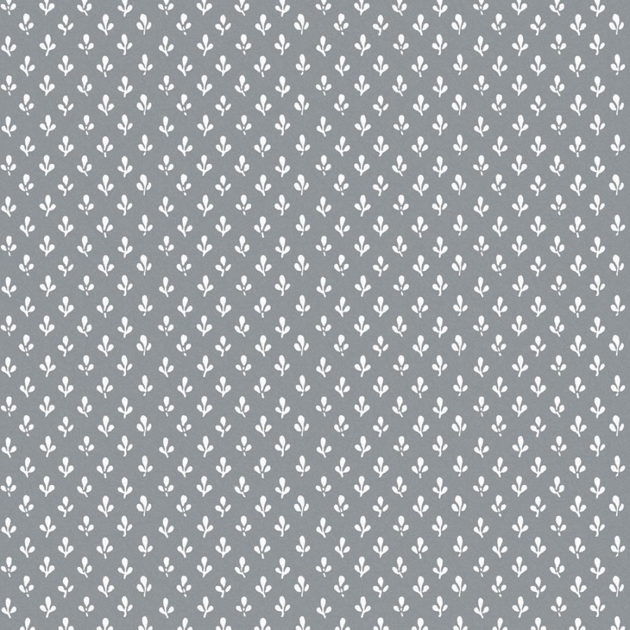 Šedo-bílá vliesová tapeta na zeď, listy, 119861, Laura Ashley 3 - Vliesové tapety