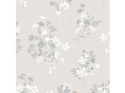 Šedá vliesová květinová tapeta na zeď, 119856, Laura Ashley 3 Tapety Yara - Laura Ashley