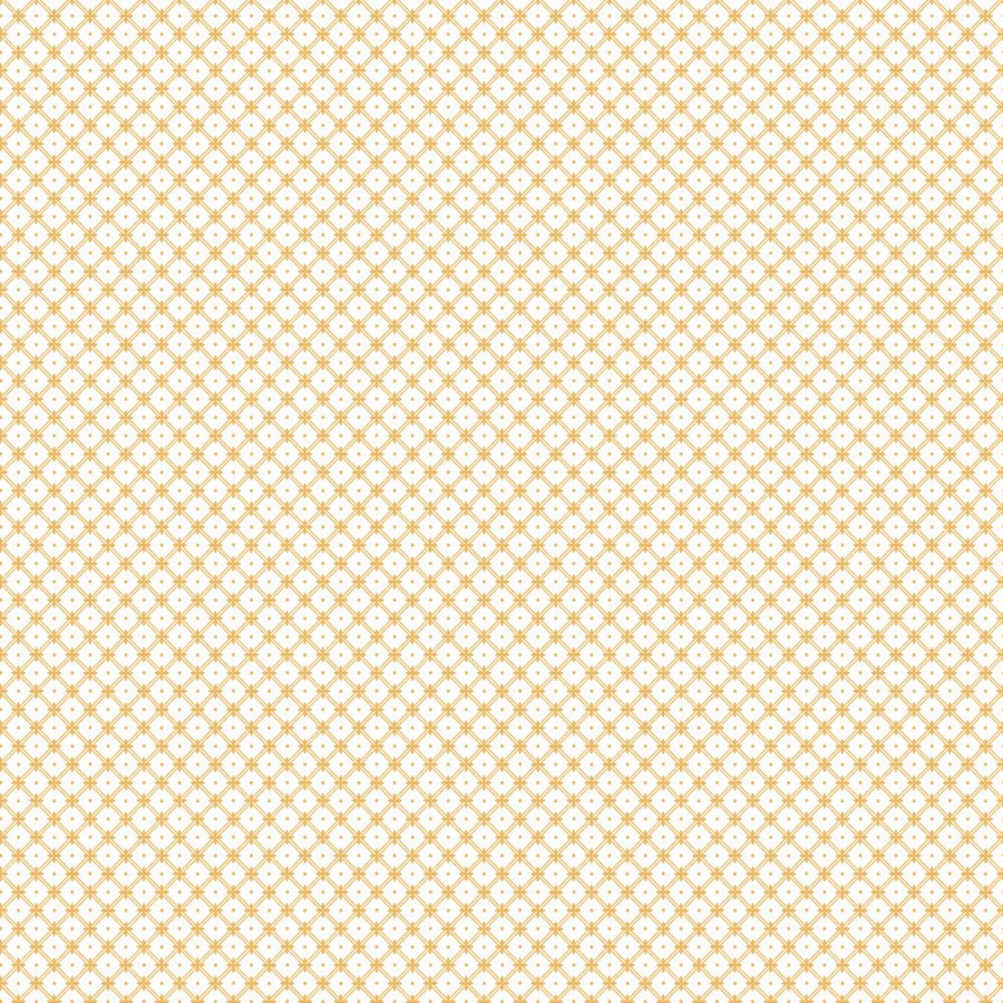 Bílo-žlutá mřížková vliesová tapeta na zeď, 119849, Laura Ashley 3 - Vliesové tapety