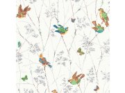 Vliesová tapeta na zeď s ptáčky 115260, Laura Ashley 2, Graham & Brown