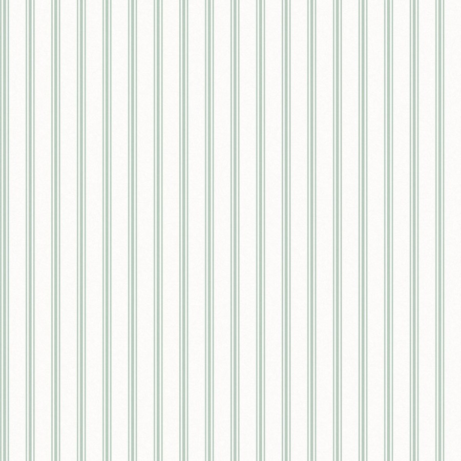 Bílo-zelená proužkovaná vliesová tapeta na zeď, 118483, Laura Ashley 3 - Vliesové tapety
