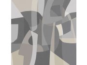 Geometrická vliesová obrazová tapeta na zeď, šedá, SOD27094, Soleado, Decoprint