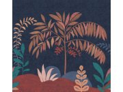 Vliesová obrazová tapeta na zeď, krajina, stromy, modrá, SOD27092, Soleado, Decoprint