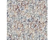 Vliesová tapeta na zeď, nápisy, modrá, SO27070, Soleado, Decoprint