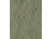 Vliesová tapeta na zeď, linie, zeleno-zlatá, SO27054, Soleado, Decoprint