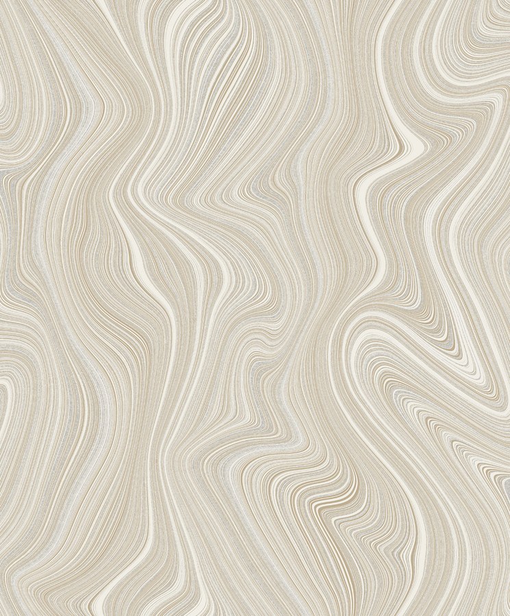 Vliesová tapeta na zeď, linie, šedo-béžová, SO27053, Soleado, Decoprint - Vliesové tapety