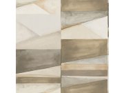 Geometrická vliesová tapeta na zeď, béžová, šedá, SO27033, Soleado, Decoprint