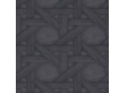 Tmavě modrá vliesová tapeta na zeď dřevo 221104, Rivièra Maison 3, BN Walls