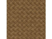 Vliesová hnědá tapeta na zeď imitace kůže TA25073 Tahiti, Decoprint