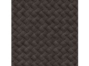 Vliesová tmavě hnědá tapeta na zeď imitace kůže TA25075 Tahiti, Decoprint