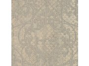 Hnědá vliesová zámecká tapeta, Ornamenty, 28516, Kaleido, Limonta