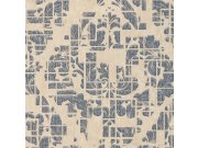 Béžová vliesová zámecká tapeta, Ornamenty, 28704, Kaleido, Limonta