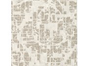 Béžová vliesová zámecká tapeta, Ornamenty, 28707, Kaleido, Limonta