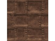 Luxusní vliesová tapeta na zeď imitace hnědé kůže 64810, Materea, Limonta Tapety Yara - Limonta