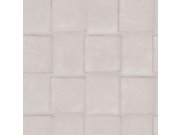 Šedo-béžová vliesová 3D tapeta na zeď, imitace kůže 221111, Rivièra Maison 3, BN Walls