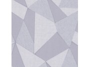 Šedo-stříbrná geometrická vliesová tapeta na zeď, Z77554, Savana, Zambaiti Parati