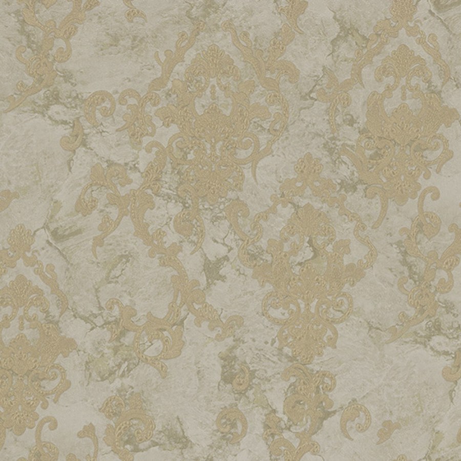 Luxusní béžová vliesová tapeta ornamenty M13001, Murella Italia, Zambaiti Parati - Tapety na zeď