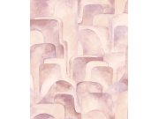 Béžovo-růžová geometrická vliesová tapeta na zeď, Z77537, Savana, Zambaiti Parati