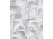 Šedo-béžová geometrická vliesová tapeta na zeď, Z77530, Savana, Zambaiti Parati