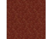 Luxusní červeno-hnědá geometrická vliesová tapeta na zeď, Z54538, Fuksas, Zambaiti Parati