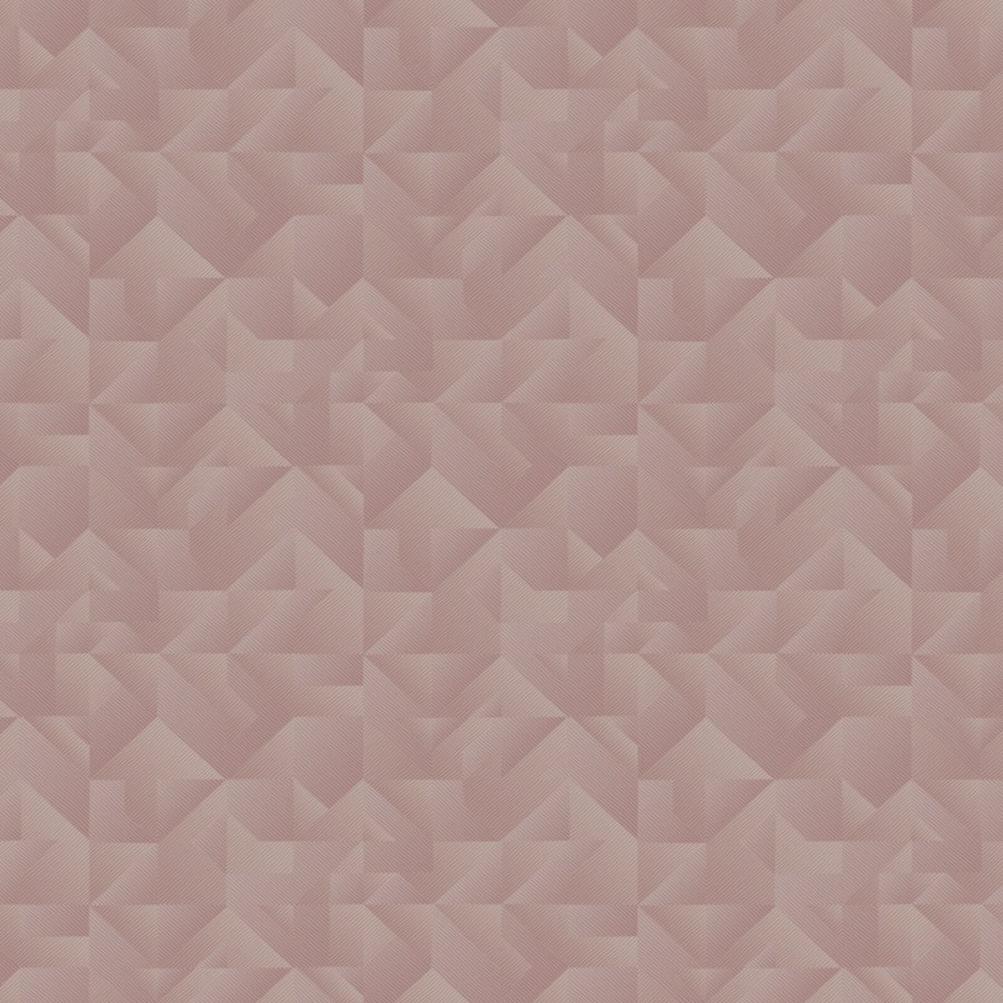 Luxusní starorůžová geometrická vliesová tapeta na zeď, Z54533, Fuksas, Zambaiti Parati - Vliesové tapety