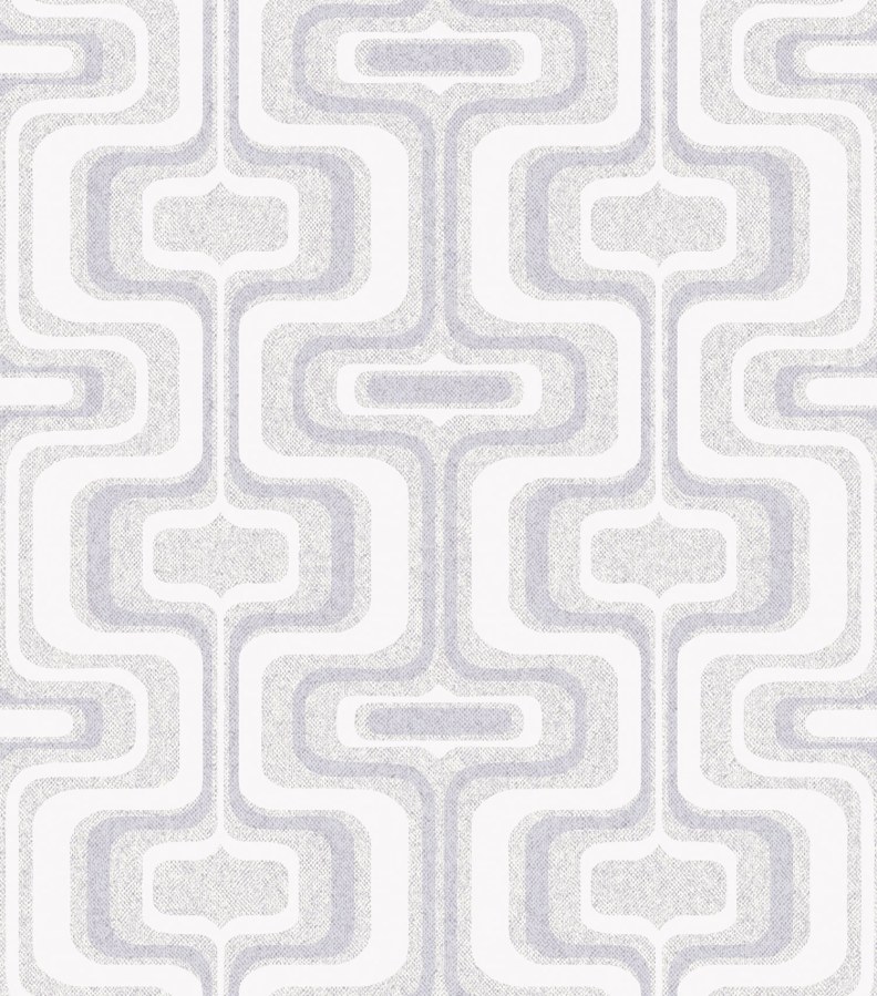 Šedo-stříbrná geometrická vliesová retro tapeta na zeď, Z77522, Savana, Zambaiti Parati - Vliesové tapety