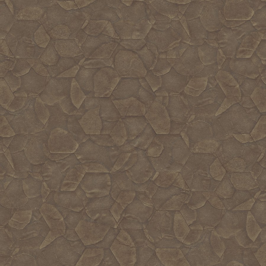 Luxusní hnědá geometrická vliesová tapeta na zeď, Z54506, Fuksas, Zambaiti Parati - Vliesové tapety