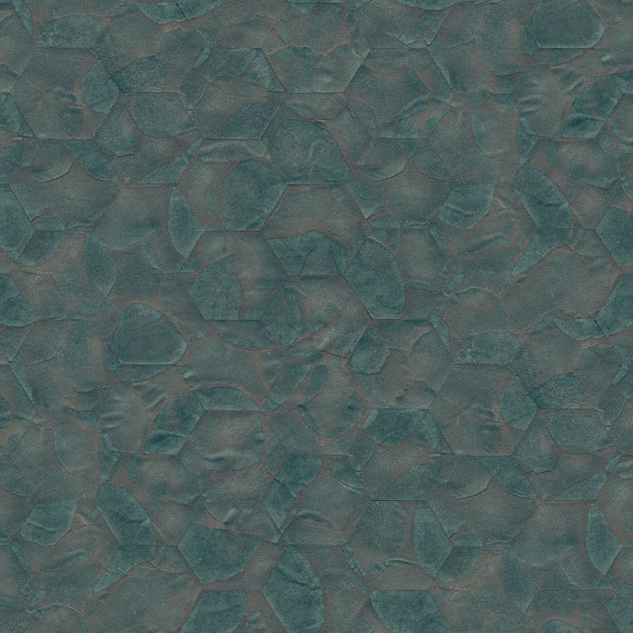 Luxusní zeleno-hnědá geometrická vliesová tapeta na zeď, Z54505, Fuksas, Zambaiti Parati - Vliesové tapety