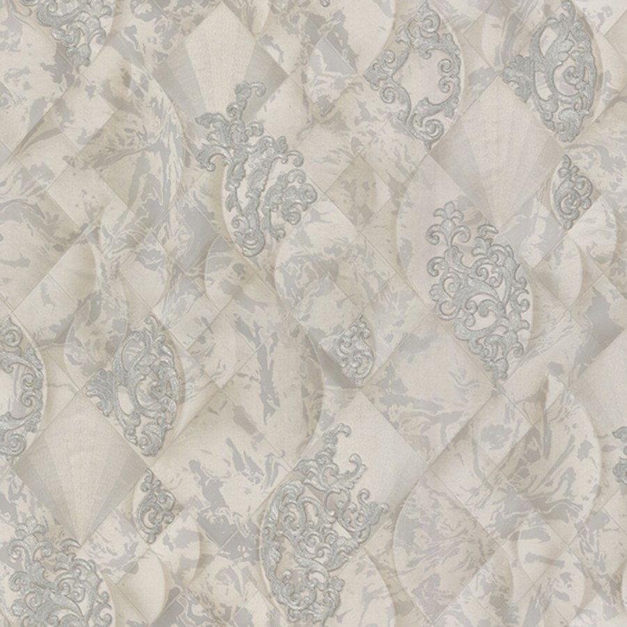 Luxusní mentolově zelená vliesová tapeta s ornamenty M31922, Magnifica Murella, Zambaiti Parati - Vliesové tapety