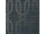 Luxusní modrá geometrická vliesová tapeta na zeď, 120858, Indulgence, Graham Brown Boutique